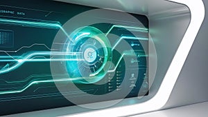 Futuristic Data Visualization Interface: Illuminating the Digital Realm