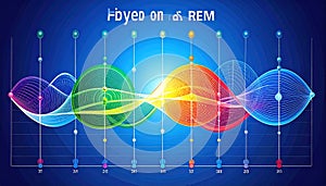 Futuristic Data Waveform Analysis Graph