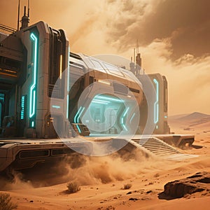 Futuristic Desert Outpost