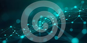Abstract technology background. Network connection structure. Big data visualization.