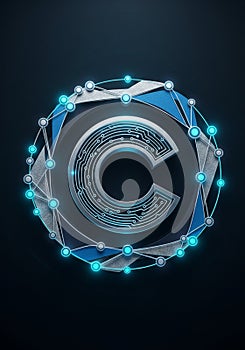 A futuristic design featuring a large