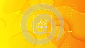 Futuristic design yellow background. Templates for placards, banners, flyers, presentations and reports. Minimal geometric,