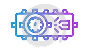 Futuristic Device with a Clock Interface, Time Technology, vector design Generative AI