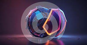 Vibrant web illustrations, digital elements, modern design, tech, minimalist