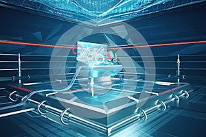 Futuristic digital benchboard