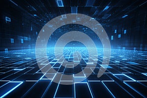 futuristic digital 3d digital background generative ai