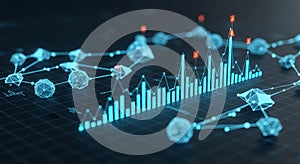 Futuristic Digital Data Analysis and Network Visualization