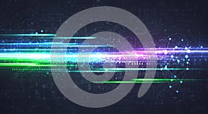 Futuristic Digital Data Flow Background