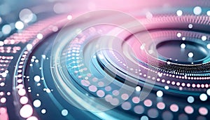 Futuristic Digital Data Flow Background