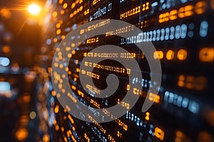 Futuristic Digital Data Stream for Technology and Innovation Design Generative AI