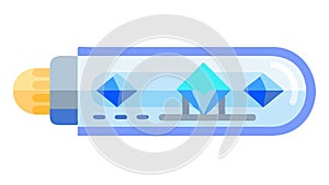 Futuristic Digital Data Transfer Vector, Advanced Connectivity Graphic, vector design Generative AI