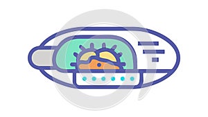 Futuristic Digital Device Interface Technology, vector design Generative AI