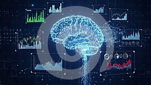 Represents the concept of artificial intelligence processing