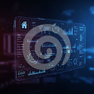 Close-up view of a digital interface displaying various settings and controls, including