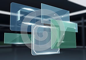 Futuristic Digital Interface Elements