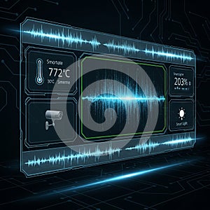 Metrics a thermometer reading 772 C a smart light indicator at 203 and a