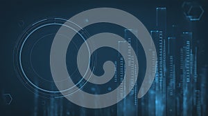 Futuristic Digital Interface with HUD Elements technology