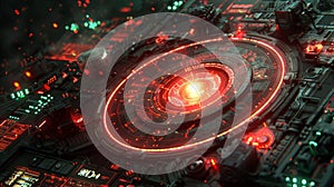 Futuristic Digital Interface for Risk Mitigation and Cybersecurity with Advanced Technology and Data Analysis