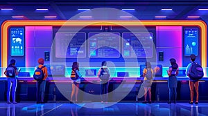 Futuristic Digital Learning Center