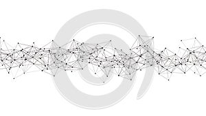 Futuristic digital mesh network background illustrating data connection and complex plexus