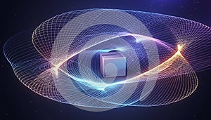 Futuristic Digital Network and Data Core