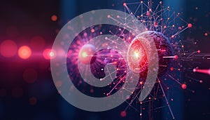 Futuristic Digital Network Sphere