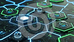 Emphasizing an abstract representation of a digital or artificial intelligence