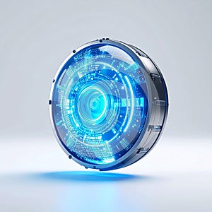 Futuristic Digital Power Core Interface