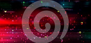 Futuristic Digital Technology Vector Background. Cyber Attack, Ransomware, Malware, Scareware