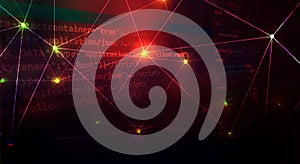 Futuristic Digital Technology Vector Background. Cyber Attack, Ransomware, Malware, Scareware