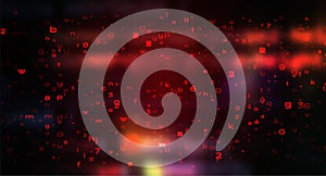 Futuristic Digital Technology Vector Background. Cyber Attack, Ransomware, Malware, Scareware