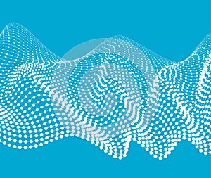 Technology wave Sky Blue background.