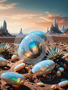 Easter egg in the grass, 3d render, computer digital illustration