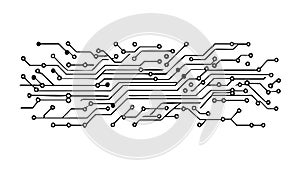 Futuristic Electronic Circuit Board Background, vector design Generative AI