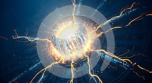 Futuristic Energy Core Explosion