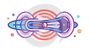 Futuristic Energy Source: Dynamic Core and Power Generation, vector design Generative AI