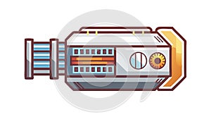 Futuristic Engine Propulsion, Advanced Technology Mechanical Design - vector design Generative AI