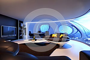 futuristic entertainment room for modern homes