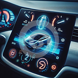 Futuristic EV Dashboard