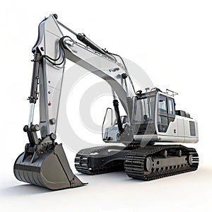 Futuristic excavator machine