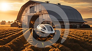 Farming and agriculture in the future (AI generated image) photo