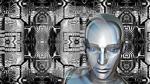 Futuristic Female Android