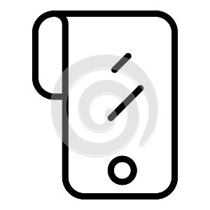 Futuristic flex screen icon, outline style