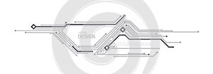 Futuristic frame design. Vector illustration.