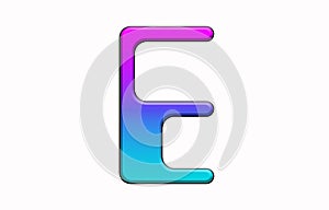 Futuristic geminis gradient spaceship space galaxy alphabet letters calligraphy letter word text fonts font unique photo