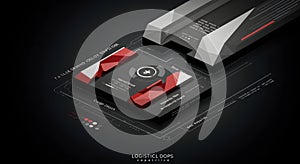 Futuristic Digital Network Interface with Abstract Data Flow