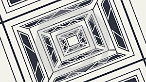 Futuristic Geometric Grid Pattern, Abstract Perspective Design, vector design Generative AI