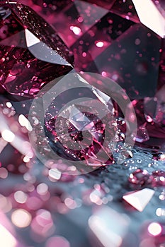 Futuristic Geometric Tech Pattern Background, Portrait Images Generative AI