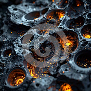 Futuristic Geothermal Energy Core