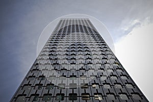 A Futuristic Glass patterned building